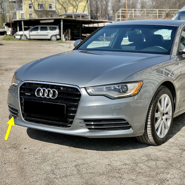 Audi A6 12-14 Ön Tampon Sağ Alt Sis Kapağı Krom Çıtalı 4G0807682F
