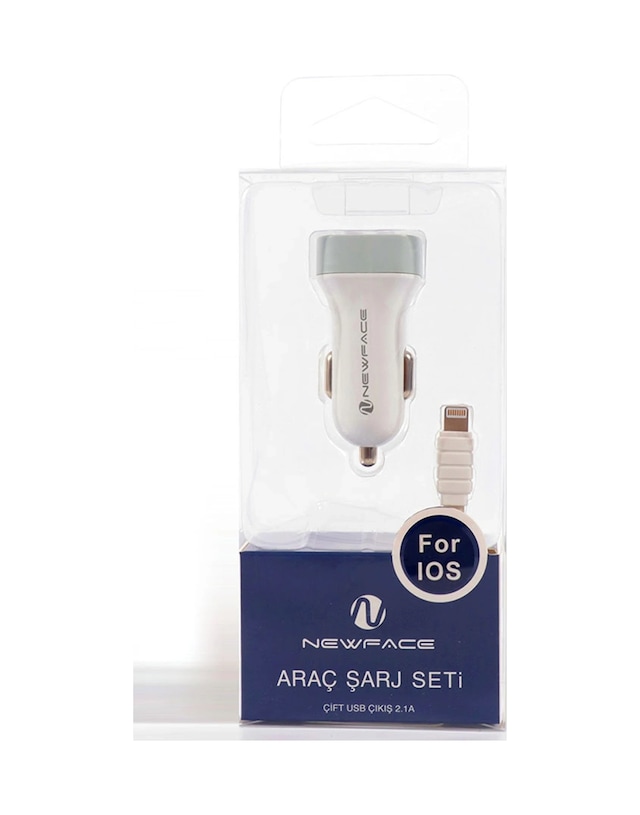 Newface - 654 - C17 Lightning 2.1a - Spt-gld - Araç Şarjı