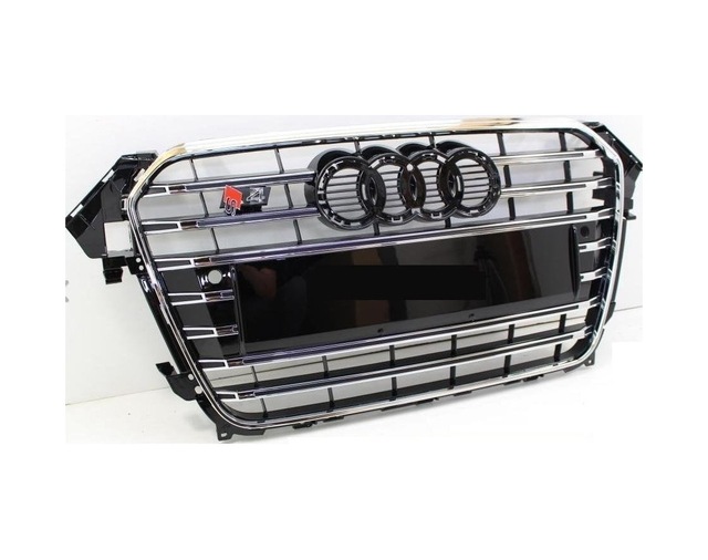Autogp Audi A4 S4 Ön Panjur Izgara Siyah 2012 / 2015 B8 Oem Gr-s4-ad-a4b8-1215-002