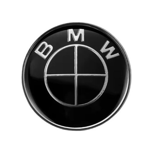 Bmw Siyah Beyaz Direksiyon Damla Stıcker Logo 45mm Siyah