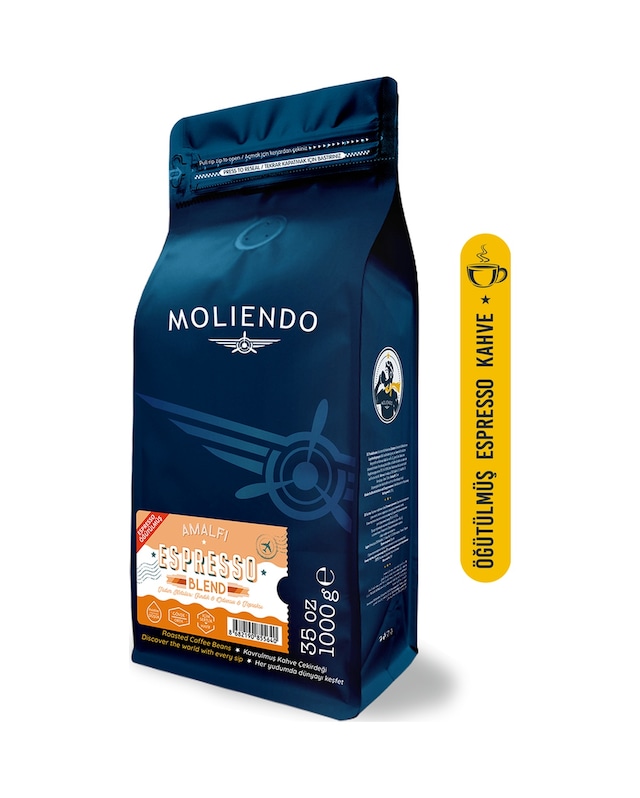Moliendo Amalfi Espresso Blend Kahve Espresso Öğütülmüş 1 KG