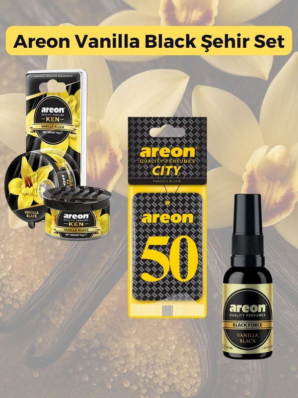 Areon Vanilla Black Şehir Set-50