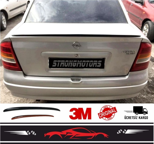 Sm Motors Spoiler Opel Astra G Bagaj Üzeri Çıta Spoiler Pianoblack 115cm