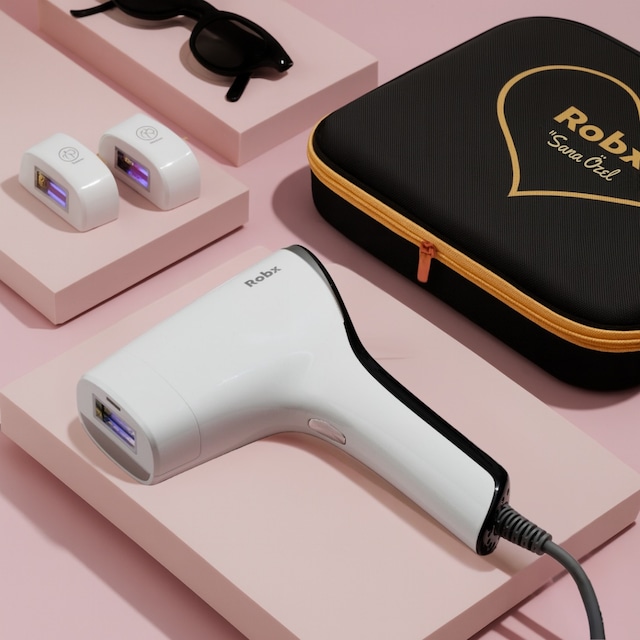 ROBX A05 Ipl 3 Milyon Atım Akıllı Cilt Tanıma Ultra Seri Atım 3 Başlıklı Lazer Epilasyon Cihazı