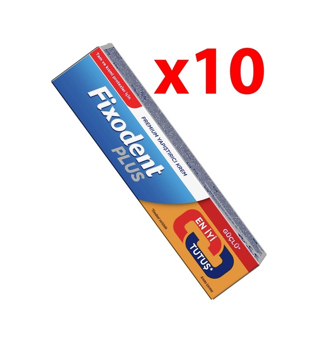 Plus Güçlü Tutuş Protez Yapıştırıcı 40 Gr - 10 Adet