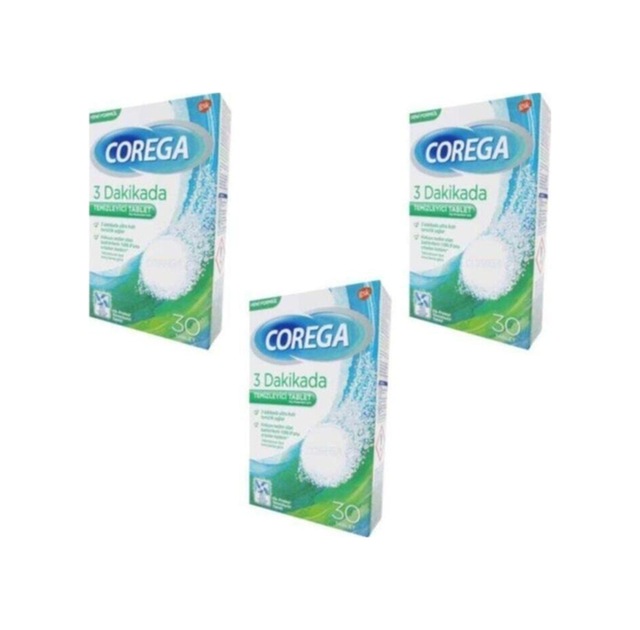 Protez Diş Temizleme 30 Tablet 3 Adet