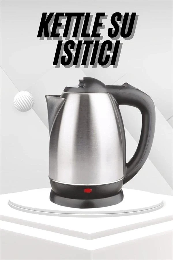 Uzun Ömürlü Paslanmaz Çelik Su Isıtıcı 1.8 Litre Kapasiteli