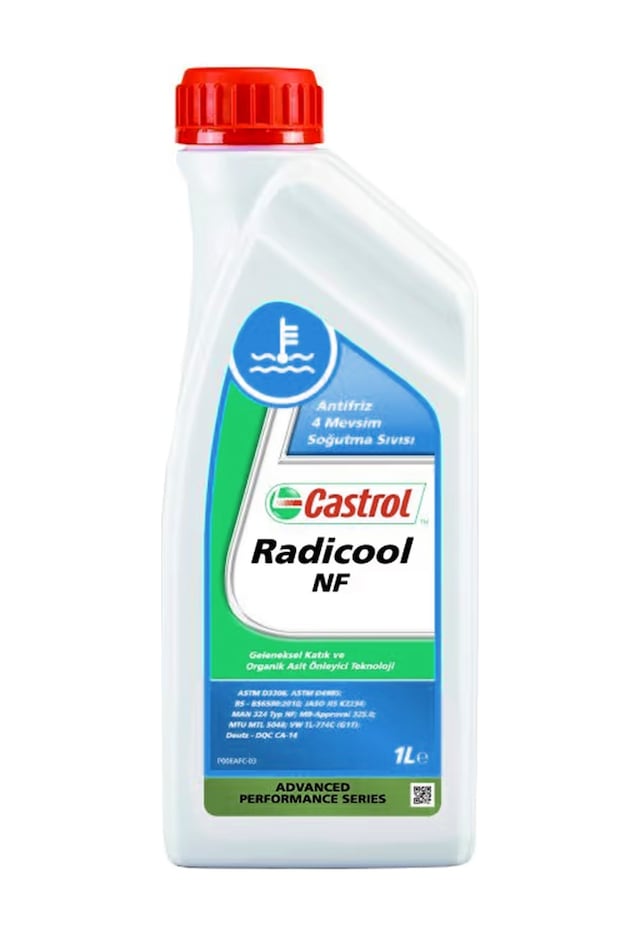 Castrol Radicool Nf 1 Litre 4 Mevsim Mavi Antifriz Soğutma Sıvısı