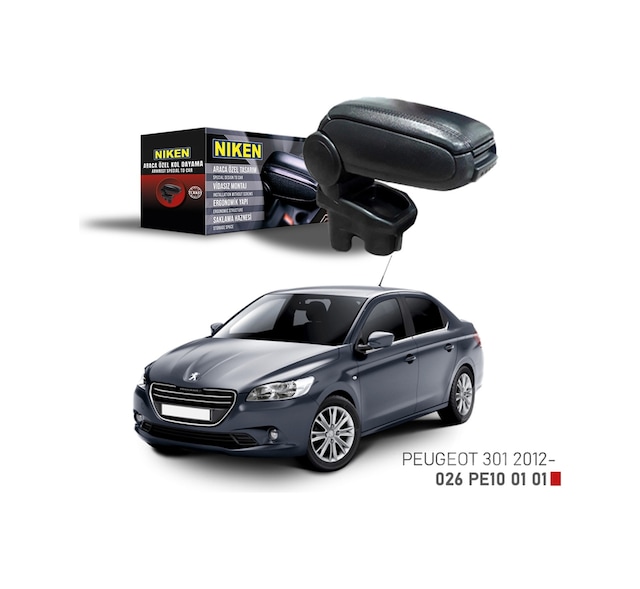 Niken Araca Özel Kolçak Peugeot 301 2012 - Siyah