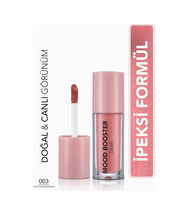 Flormar Yoğun Pigmentli Likit Allık (GÜL KURUSU) - Mood Booster Lbl. - 003 Thats Rosewood - 8682536043724