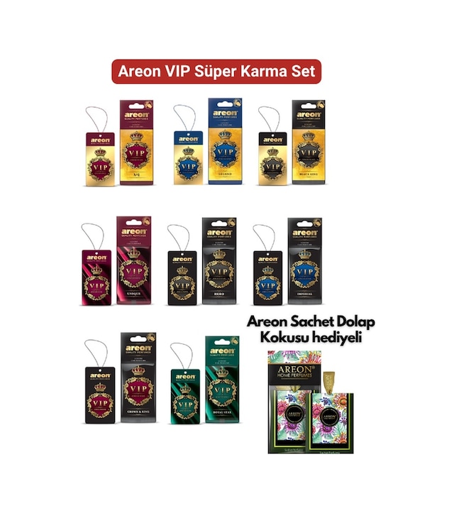 Areon Vıp Süper Karma Set 8 Farklı Koku