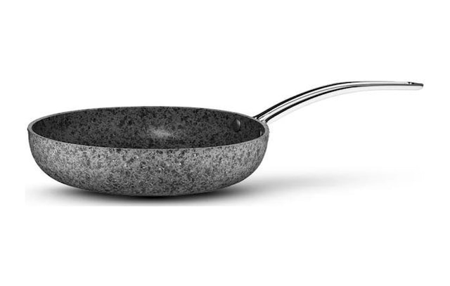Brioni Stone Age Çizilmez Yanmaz Yapışmaz İndüksiyonlu 22 Cm Tava Gri