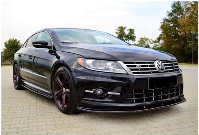 Volkswagen Passat Cc Rline Tampon Uyumlu Ön Lip Piano Black