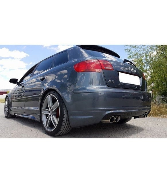 Audi A3 8p Arka Tampon Eki 2006-2012 Arası 2 Kapı Arka Ek Boyasız