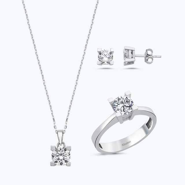 Altınbaş Altın Üçlü Tektaş Set Utkvr0106-24627-set