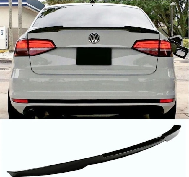 Autogp Vw Jetta Bagaj Üstü Spoiler Pianoblack Boyalı Yarasa 2011 / 2017