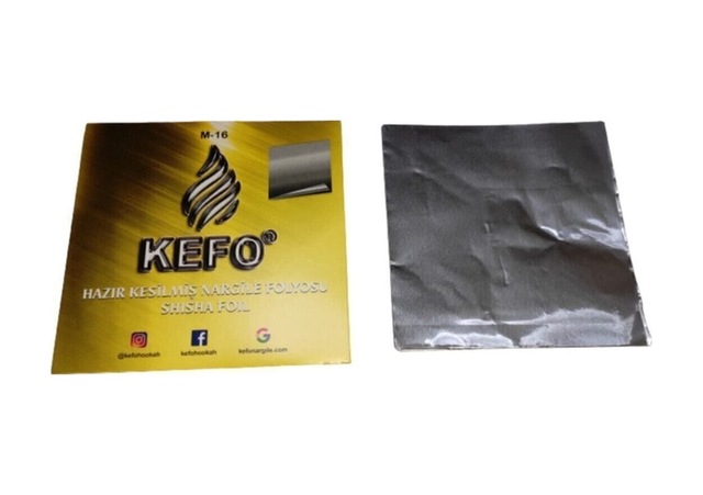 Kefo 40 Mikron Hazır Kesilmiş Nargile Folyosu Sarı Paket