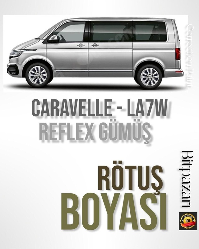 Vw Caravelle Reflex Gümüş La7w Uyumlu Profesyonel Çizik Ve Taş İzi Rötuş Boyası 25ml.