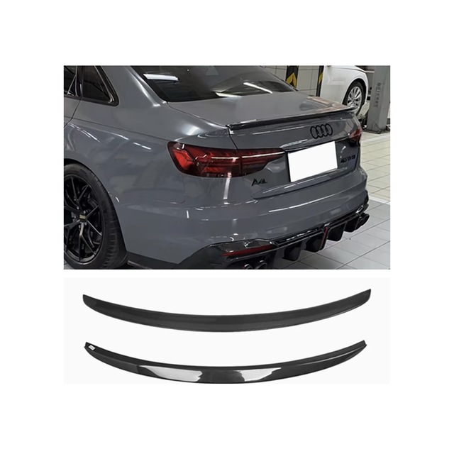 Audi A4 B9 S4 Bagaj Üstü Spoiler Parlak Siyah Spoyler Plastik İthal 2018+