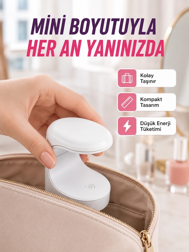 Uv Ve Led Jel Kurutmaya Uygun Çift Dalga Boylu Mini Kurutucu Yeni Nesil