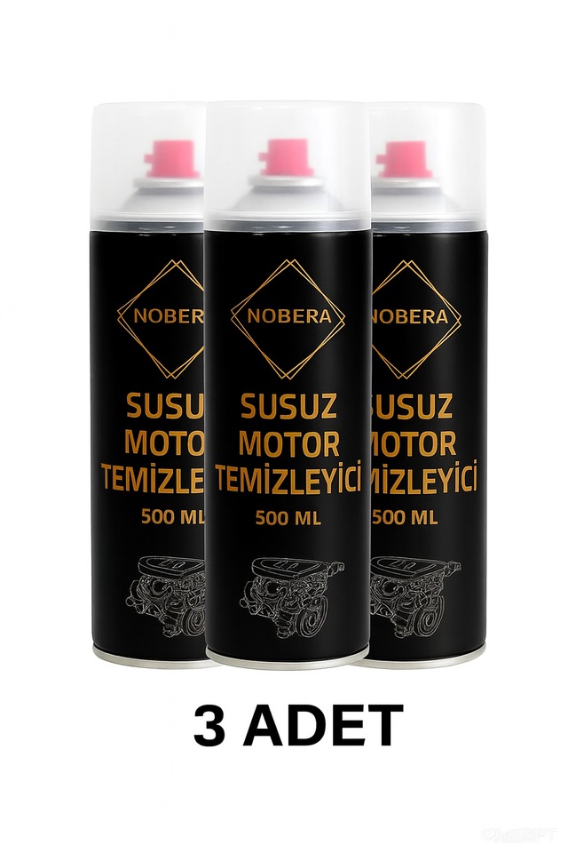 Nobera Susuz Araç Motor Temizleyici 500 Ml 3 Adet