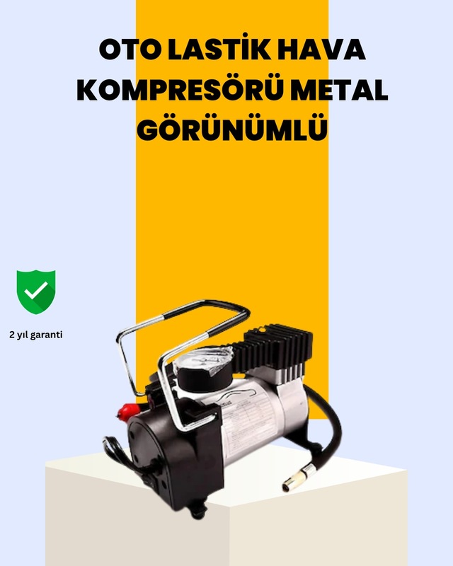 Hmngoakkllby Araç Çakmak Girişli Metal Hava Kompresörü 10a Güçlü Motor Akllhmng