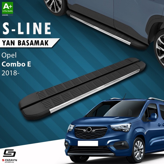 S-dizayn Opel Combo E Uzun Şase S-line Krom Yan Basamak 213 Cm 20