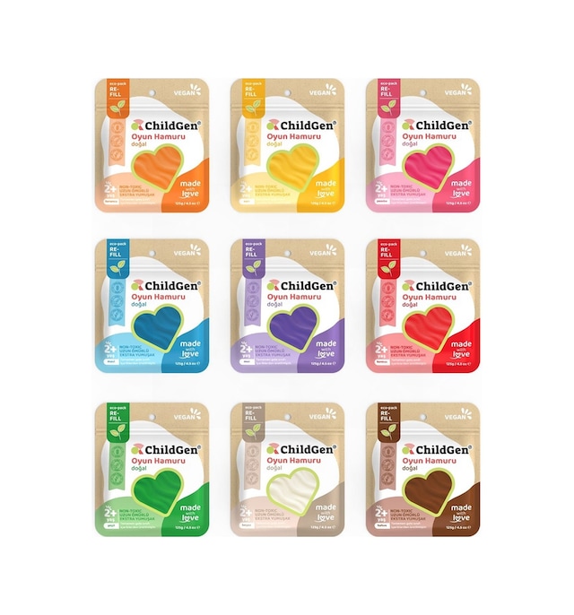 ChildGen Ecopack Refill 9'lu Oyun Hamuru Set