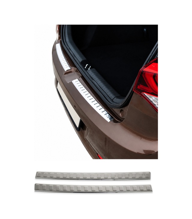 Hyundai I20 Iı Hatchback 2014-2018 Uyumlu Krom Arka Tampon Eşiği Paslanmaz Çelik