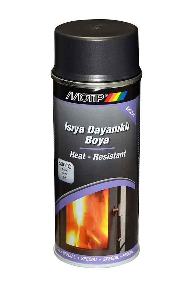 Isıya Dayanıklı Boya Gri 600C 400Ml Motip