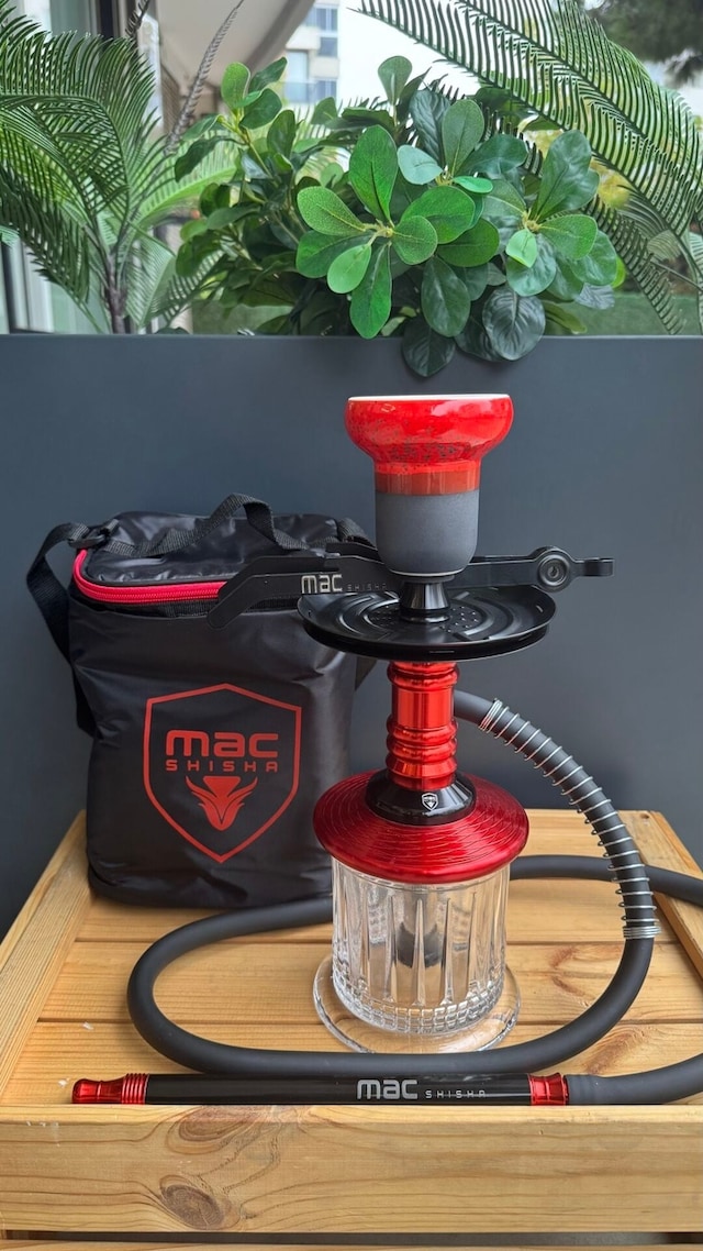 Cup Venüs Taşınabilir Nargile Takımı Kırmızı Çanta Ve Lüle Dahil Full Set