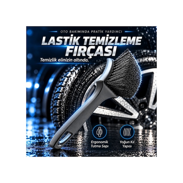 Newmix Kare Lastik Temizleme Fırçası