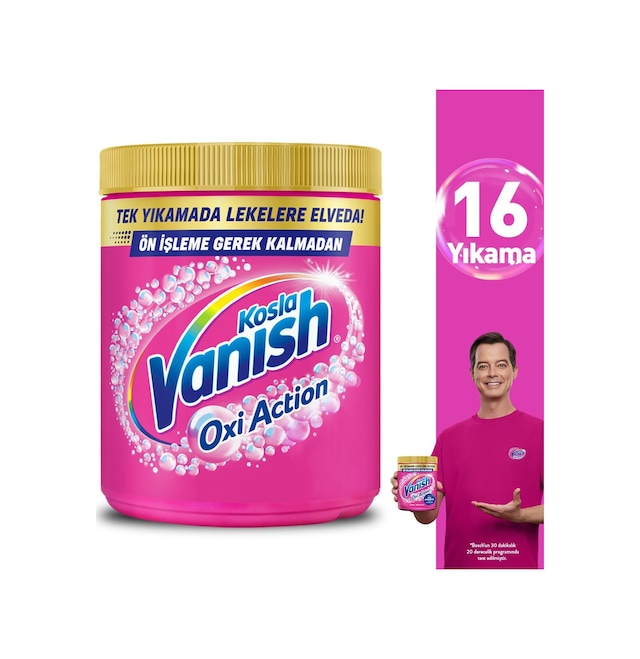 Vanish Oxi Action Renkliler İçin Deterjan Güçlendirici ve Leke Çıkarıcı Toz 480 G