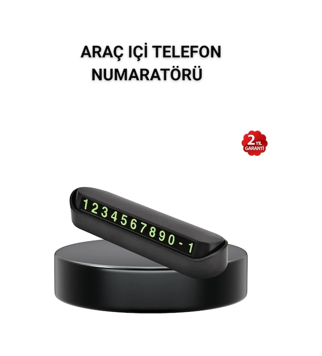 Ers Alüminyum Kasa Gri Çevirmeli Araç İçi Telefon Numaratörü