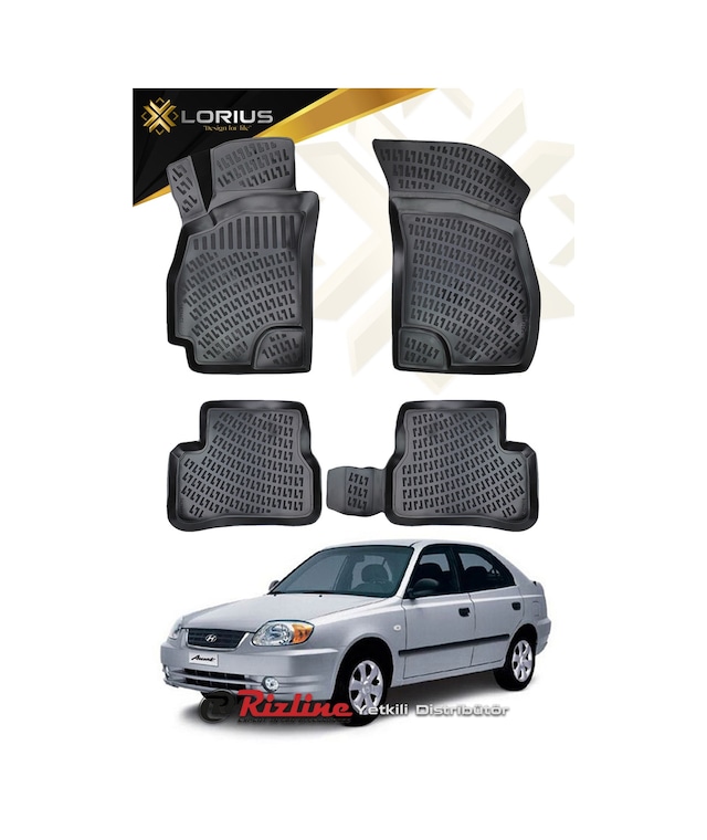 Rizline Hyundai Accent Admire 2000-2005 3D Havuzlu Paspas