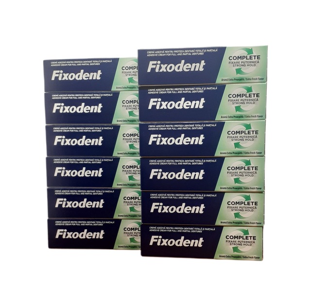 Complete Güçlü Tutuş Extra Ferah Aroma Protez Yapıştırıcı Krem 47 Gr X 12 Adet