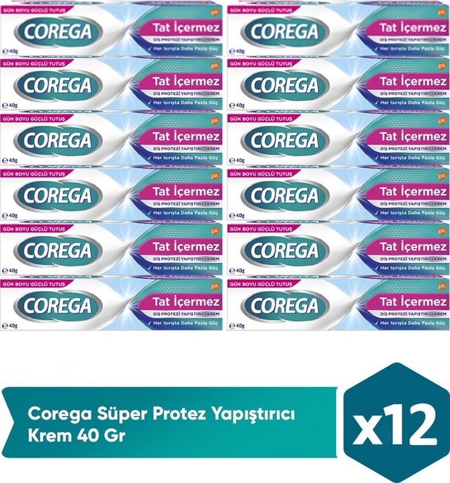 Süper Protez Yapıştırıcı Krem 40 Gr X12 Adet