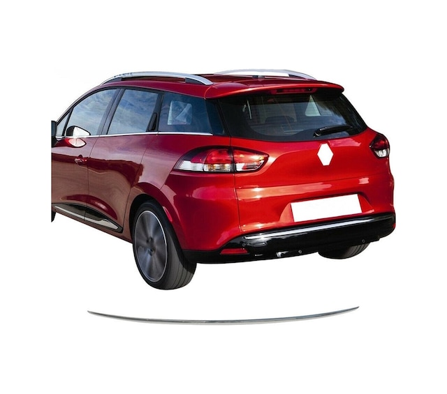 Clio 4 Sport Tourer Krom Arka Tampon Çıtası Paslanmaz Çelik