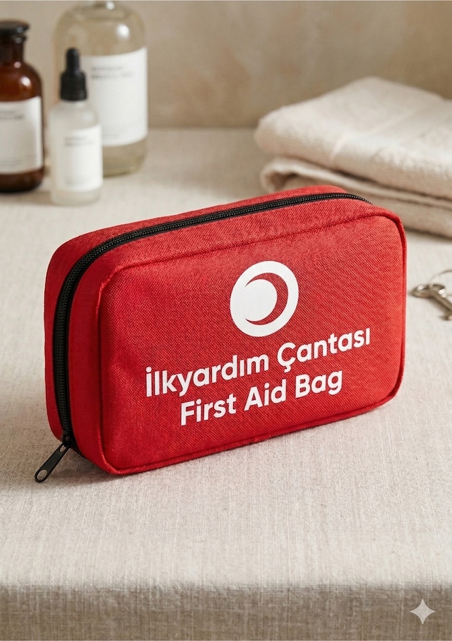 Araç İlk Yardım Çantası Tüvtürk Uyumlu Set
