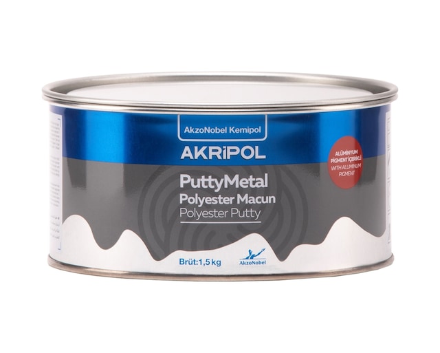 Akzonobel Akripol Puttymetal Polyester Macun 1.5 Kg