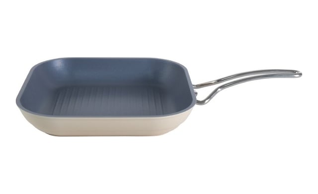 Aryıldız Colombus Crystal Seramik Grill Tava 28 Cm Krem