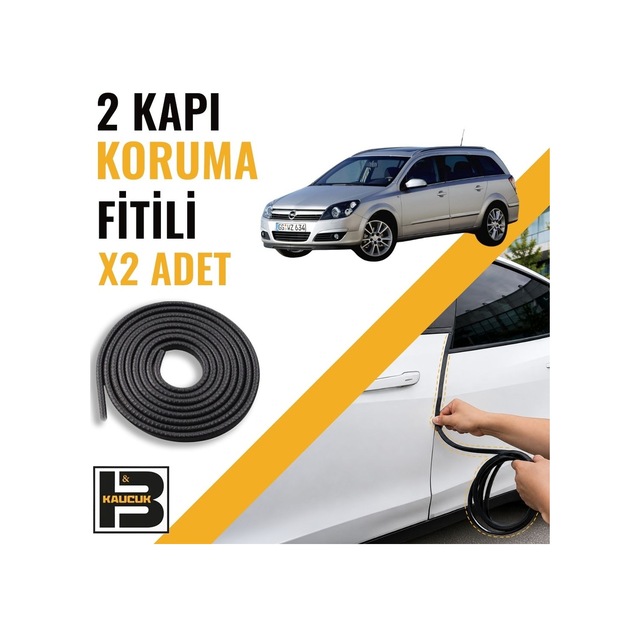 Opel Astra H Station Wagon Kapı Koruma Fitili-iki Kapı-siyah-bm1207