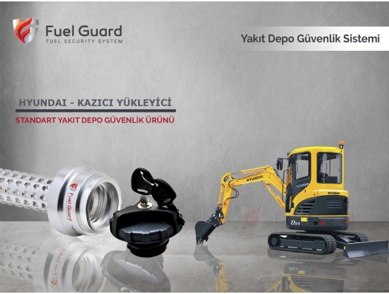 Hyundai Kazıcı-Yükleyici Yakıt Depo Koruma Cihazı
