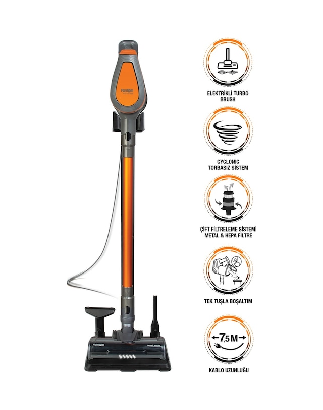 Fantom Pluto P 6000 Cyclone Dikey Elektrikli Süpürge