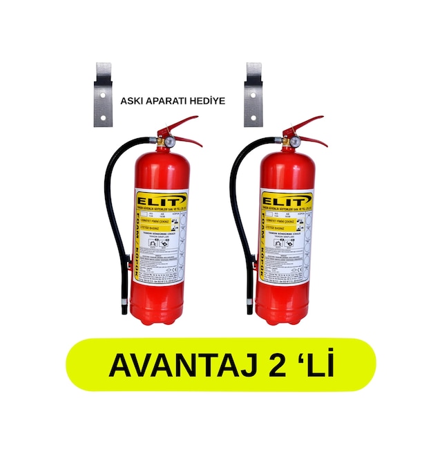 İş Yeri İçin Uygun 6 Kg Foam Köpüklüyangın Söndürücü 2'li Paket