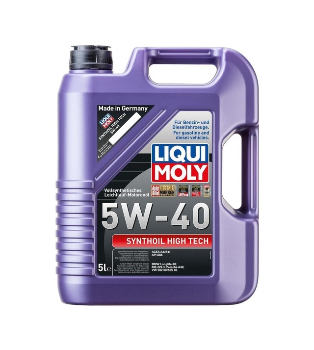 Liqui Moly Synthoil High Tech Tam Sentetik 5W40 Motor Yağı 5 Lt.