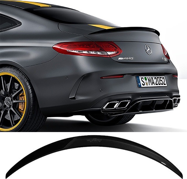 Mercedes C W205 Coupe Bagaj Üstü Spoiler Parlak Siyah Spoyler Plastik İthal 2014-2019