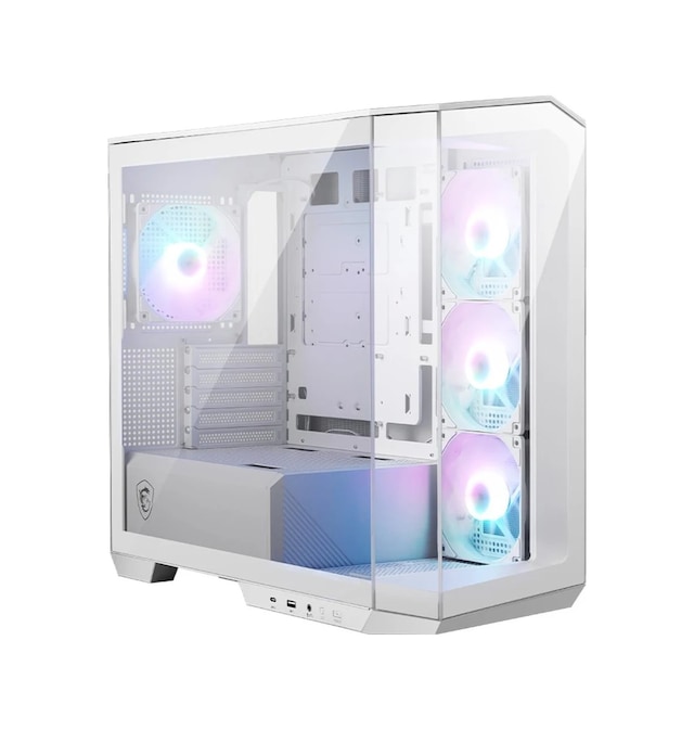 MSI MAG PANO M100R PZ Mid Tower mATX RGB White Tempered Glass