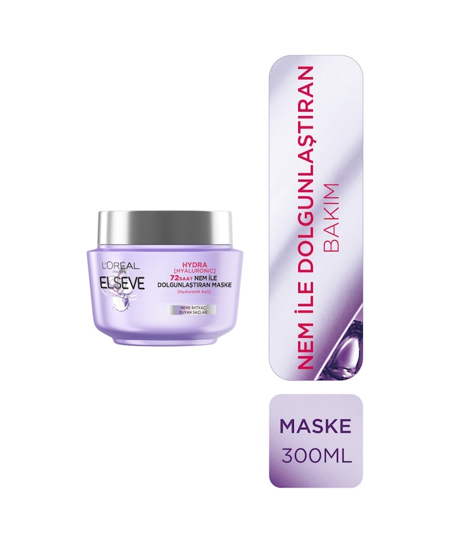 Elseve Hydra Hyaluronic 72 Saat Nem Ile Dolgunlaştıran Maske 300 ML
