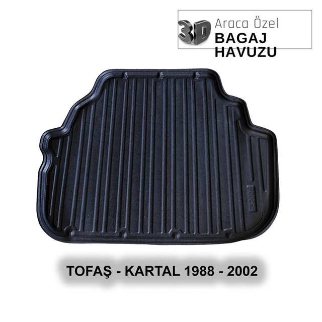 Fıat Tofaş - Kartal 1988 - 2002 3d Araca Özel 3d Bagaj Havuzu